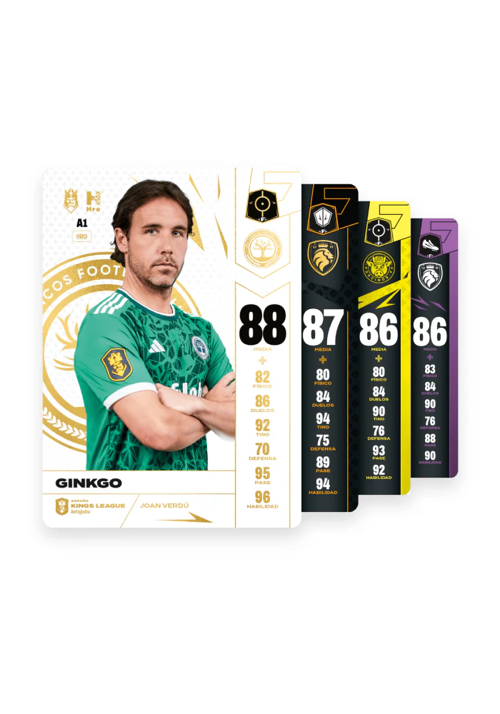Cartas oficiales Kings League - Starter Pack (Album + 3 Sobres) - Image 2